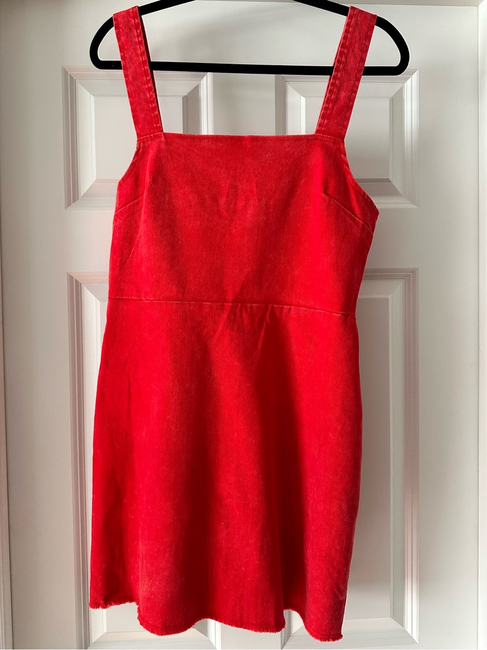 Urban Outfitters Red Square Neck Mini Dress Women’s Large